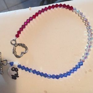 Custom Made Swarovski Ankle Bracelet